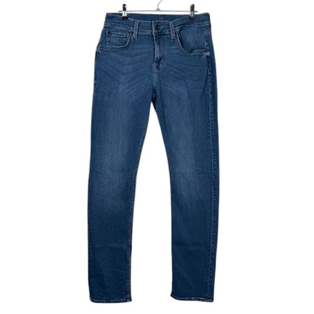 7 For All Mankind The Straight Comfort Luxe‎ Essential Jeans Killen Wash Size 30